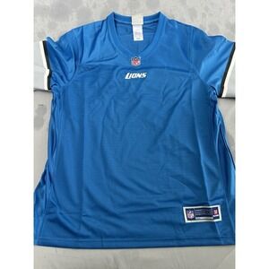 New NFL Pro Line Women Detroit Lions Jersey Medium Blue Blank Back